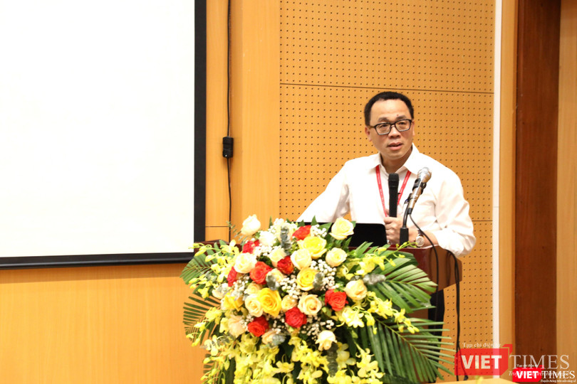 GS.TS.NGND. Tạ Thành Văn - Chủ tịch Hội đồng Trường Đại học Y Hà Nội - phát biểu khai mạc hội thảo