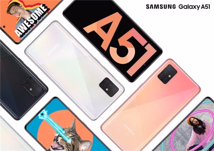 Galaxy A51 hiện đang là chiếc smartphone 5G giá rẻ nhất của Samsung. Ảnh: Gizchina
