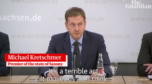 Ông Michael Kretschmer, Thống đốc bang Sachsen tuyên bố sẽ kiên quyết xử lý mạnh tay những phần tử cực đoan