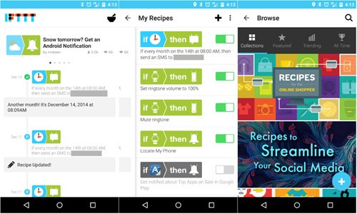 Ứng dụng IFTTT giúp tự động hóa các thiết lập