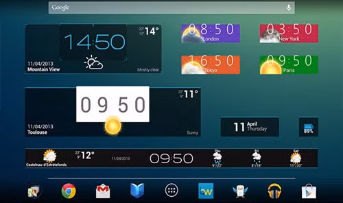 Beautiful Widgets là công cụ đáng để bạn sử dụng để bổ sung widget cho Android.