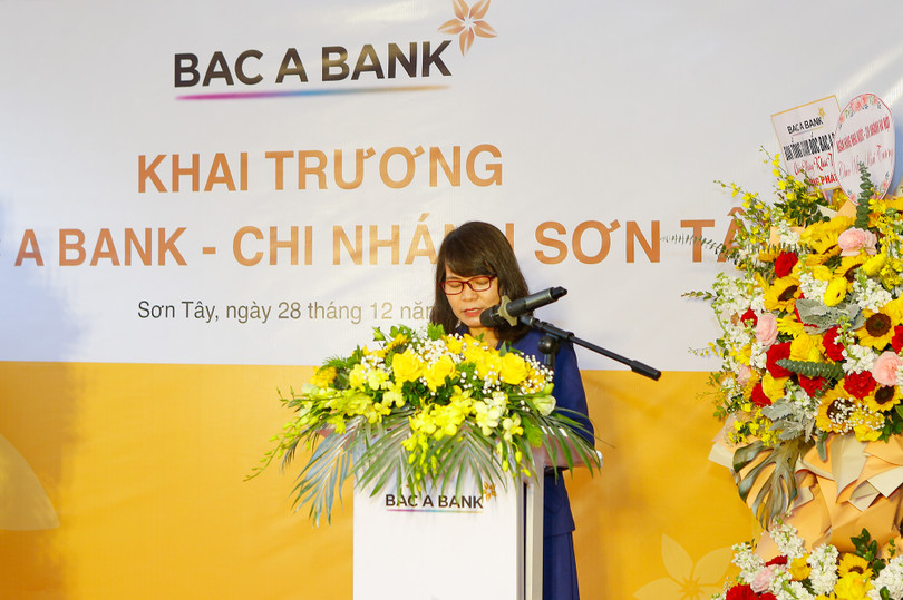 Bà Bùi Dương Quỳnh Mai, Phó chánh Thanh tra NHNN, CN Thành phố Hà Nội phát biểu chỉ đạo