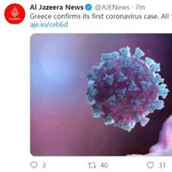 Hy Lạp đã xác nhận có ca nhiễm COVID-19 đầu tiên (Ảnh: QQ.com)