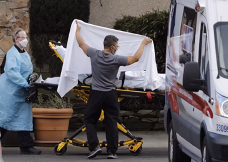 Ca tử vong thứ 2 ở Mỹ đã được xác nhận tối 1/3 (Ảnh: Guancha).