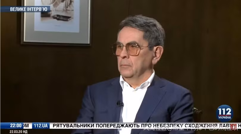 Bộ trưởng Y tế Ukraine Yemets trong chương trình truyền hình với phát ngôn gây sốc (Ảnh: Guancha).