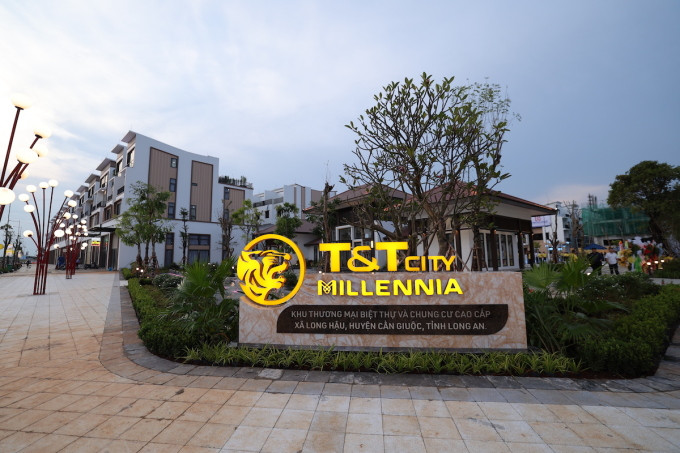 Dự án T&amp;T City Millennia tại Long Hậu, Cần Giuộc, Long An. Ảnh: T&amp;T Group
