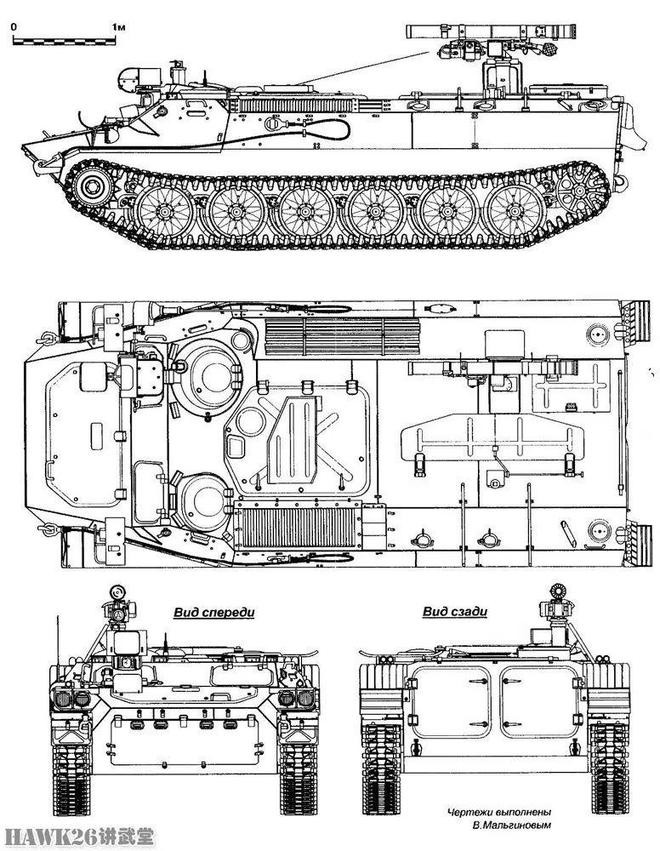 Sơ đồ thiết kế của tổ hợp chống tăng tự hành "Shturm-S" (Ảnh: NetEasy).