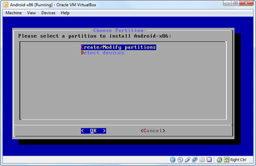 Tạo phân vùng mới.