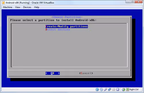 Tạo phân vùng mới.
