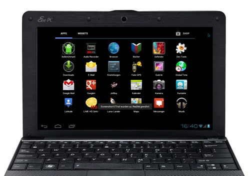 Asus Eee PC chạy được Android nhờ dự án Android-x86.