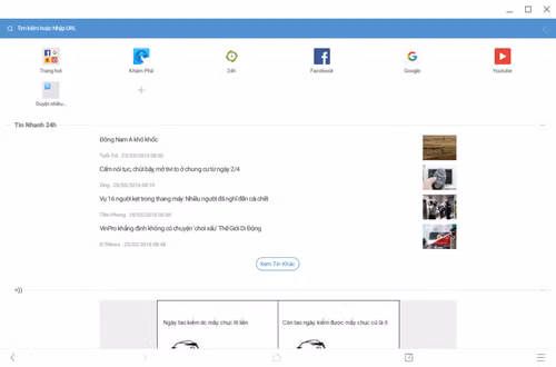 Giao diện ứng dụng Android trên trình duyệt Chrome.