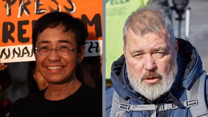 Maria Ressa và Dmitry Muratov