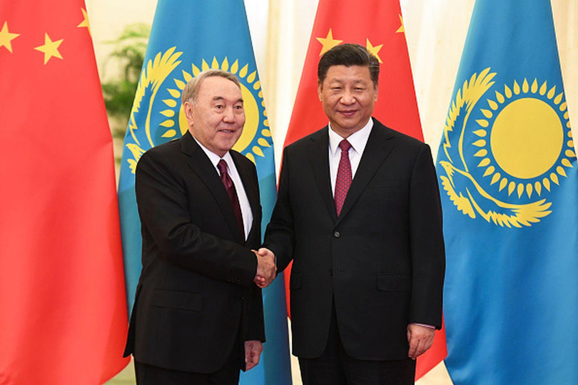Nhà lãnh đạo Kazakhstan Nursultan Nazarbayev thăm Trung Quốc năm 2019 (Ảnh: Sina).