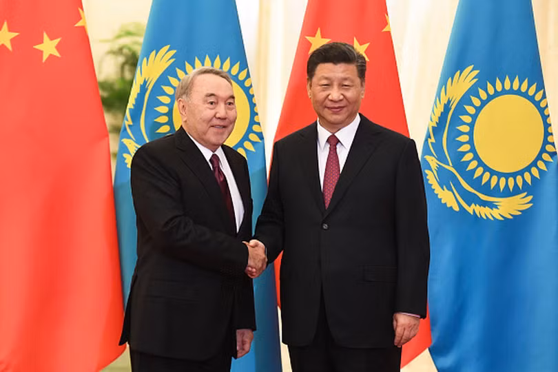 Nhà lãnh đạo Kazakhstan Nursultan Nazarbayev thăm Trung Quốc năm 2019 (Ảnh: Sina). Nhà lãnh đạo Kazakhstan Nursultan Nazarbayev thăm Trung Quốc năm 2019 (Ảnh: Sina).