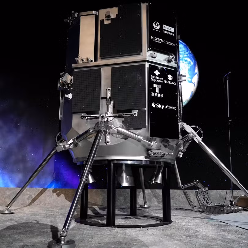 Tàu đổ bộ mặt trăng Hakuto-R của công ty khởi nghiệp Nhật Bản Ispace. Ảnh Reuters.