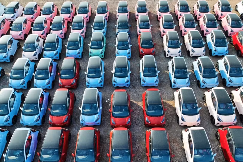 Cạnh tranh khốc liệt trên thị trường ô tô điện Trung Quốc. Ảnh SCMP.