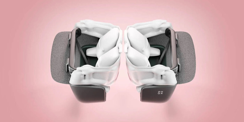 Hệ thống túi khí hình móng ngựa độc đáo của Zoox. Ảnh Zoox