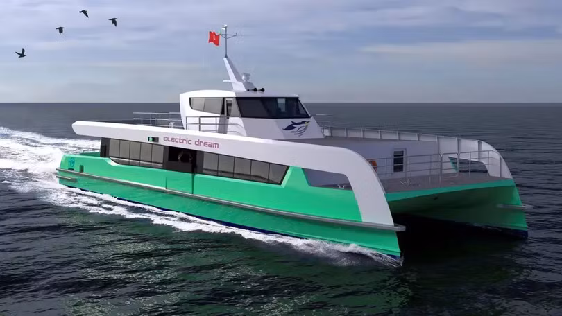 Phà chạy điện Penguin Refresh của Shell ở Singapore. Ảnh Engineering Interesting