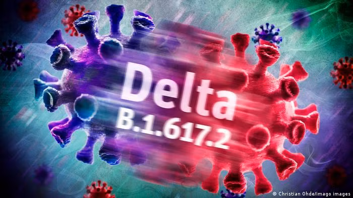 Biến chủng Delta đang trở thành nguy cơ lớn đối với các quốc gia (Ảnh: Deutsche Welle).