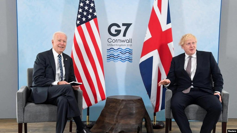 Tổng thống Mỹ Joe Biden gặp gỡ Thủ tướng Anh Boris Johnson (Ảnh: Reuters) Tổng thống Mỹ Joe Biden gặp gỡ Thủ tướng Anh Boris Johnson (Ảnh: Reuters)