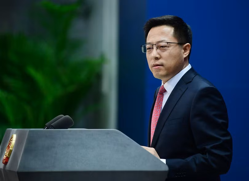 Người phát ngôn Bộ Ngoại giao Trung Quốc Triệu Lập Kiên phê phán Nhật Bản nhiều lần can thiệp thô bạo vào công việc nội bộ của Trung Quốc và sử dụng “thuyết đe dọa từ Trung Quốc” (Ảnh: THX).