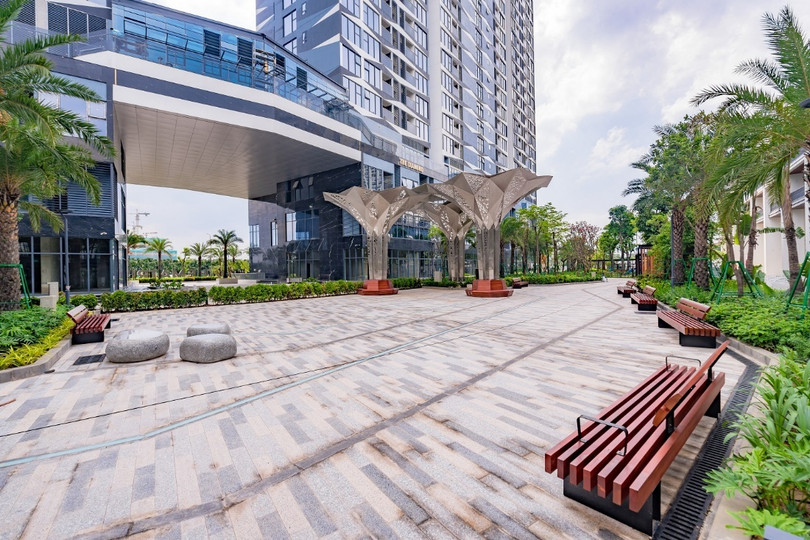 Một góc nội khu xanh mướt tại Dự án hạng A The Matrix One Một góc nội khu xanh mướt tại Dự án hạng A The Matrix One