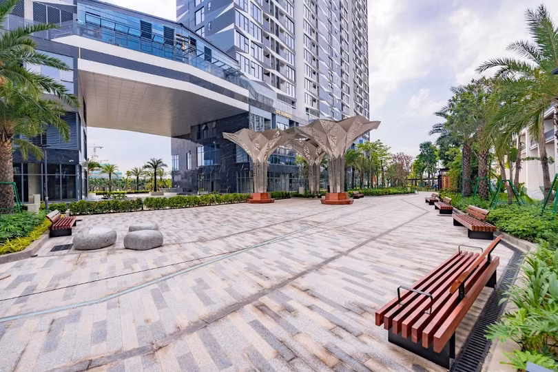 Một góc nội khu xanh mướt tại Dự án hạng A The Matrix One Một góc nội khu xanh mướt tại Dự án hạng A The Matrix One