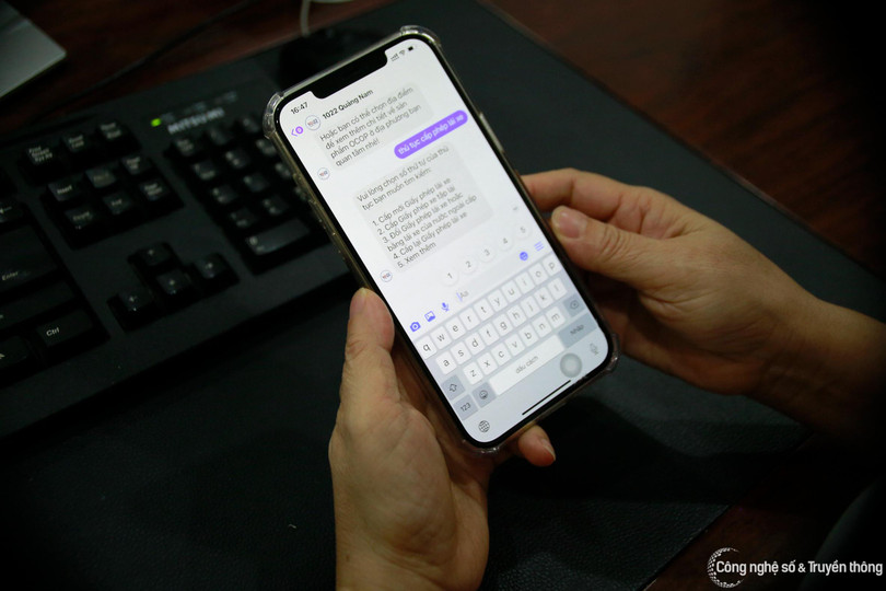 Ứng dụng chatbot "1022 Quảng Nam" dựa trên mạng xã hội Zalo và Facebook Messenger Ứng dụng chatbot "1022 Quảng Nam" dựa trên mạng xã hội Zalo và Facebook Messenger