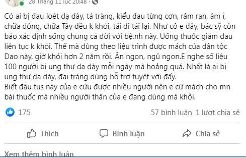Nghệ sĩ quảng cáo cả thuốc trị đau dạ dày, đại tràng.
