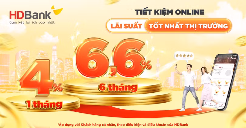 Tiết kiệm online, lãi suất tốt nhất thị trường