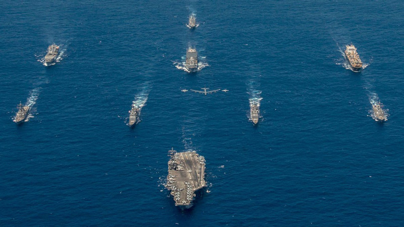 Hạm đội Thái Bình Dương Mỹ tiến hành diễn tập lớn tại Guam và quần đảo Marina hôm 11/9 (Ảnh: Đa Chiều).