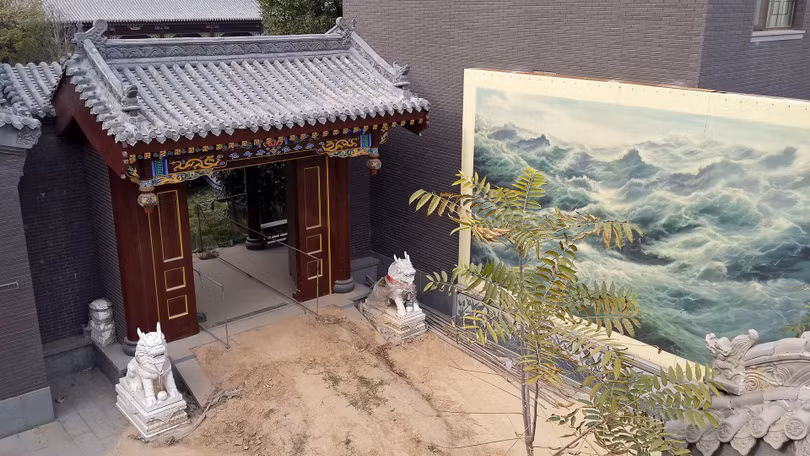 Bên trong khuôn viên "Tướng quân phủ" được xây dựng theo kiến trúc Cố Cung (Ảnh: Dwnews).