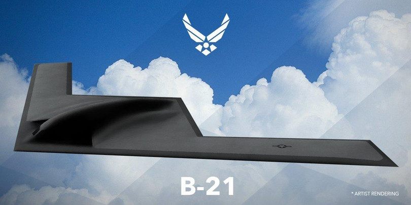 B-21 có thiết kế tàng hình ở mức cao (Ảnh: USairforce). B-21 có thiết kế tàng hình ở mức cao (Ảnh: USairforce).