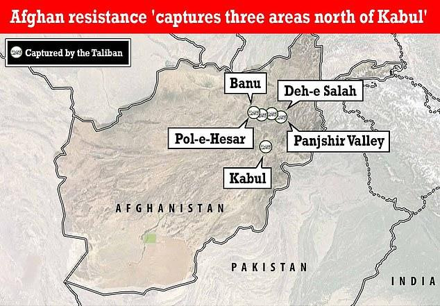 Vị trí ba huyện thuộc tỉnh Baghlan và Thung lũng Panjghir hiện đang do lực lượng chống Taliban kiểm soát (Ảnh: India Today). Vị trí ba huyện thuộc tỉnh Baghlan và Thung lũng Panjghir hiện đang do lực lượng chống Taliban kiểm soát (Ảnh: India Today).