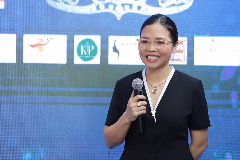 Bà Nguyễn Thị Thanh Thùy - đại diện Công ty Minh Khang trả lời phỏng vấn