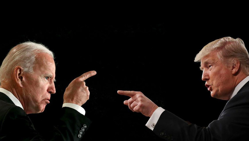 Cuộc đối đầu căng thẳng giữa ông Trump và ông Biden giành vị trí chủ nhân Nhà Trắng cuối cùng đã gọi tên ông Biden. Ảnh: Nikkei