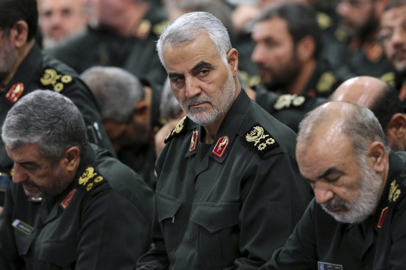 Thủ lĩnh Lực lượng Quads của Iran, Tướng Qasem Soleimani bị Mỹ ám sát. Ảnh: Reuters