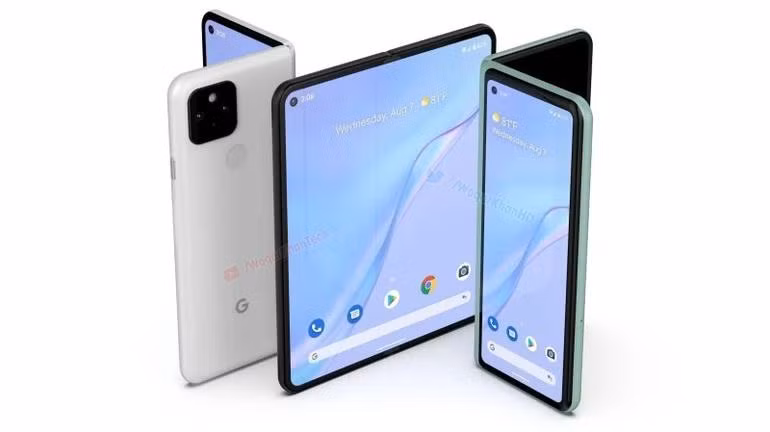 Bản dựng thiết kế của chiếc Google Pixel Fold (Ảnh: LetsGoDigital).