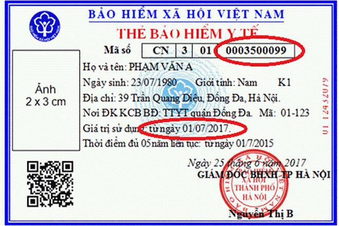 Mã số Bảo hiểm xã hội được in trên thẻ Bảo hiểm y tế. Mã số Bảo hiểm xã hội được in trên thẻ Bảo hiểm y tế.