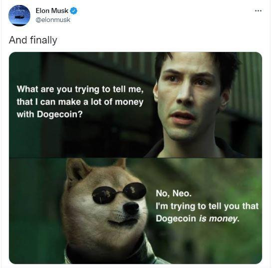 Bức ảnh meme được tỷ phú chia sẻ trên Twitter