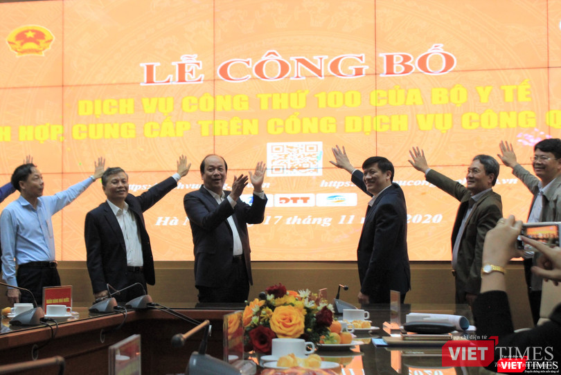 Công bố dịch vụ công thứ 100 của Bộ Y tế tích hợp, cung cấp trên Cổng dịch vụ công Quốc gia.