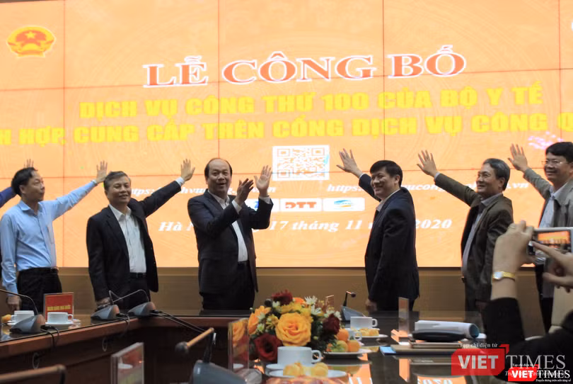 Công bố dịch vụ công thứ 100 của Bộ Y tế tích hợp, cung cấp trên Cổng dịch vụ công Quốc gia.