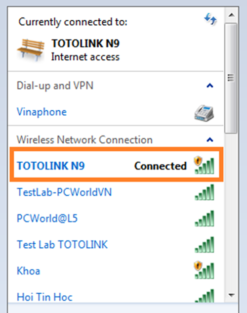 TOTOLINK N9 cho phép tạo ra 3 SSID độc lập, hỗ trợ tối đa 40 truy cập đồng thời. TOTOLINK N9 cho phép tạo ra 3 SSID độc lập, hỗ trợ tối đa 40 truy cập đồng thời.
