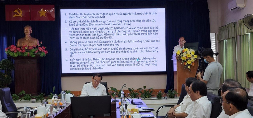 Sở Y tế TP.HCM kiến nghị 6 vấn đề. (Duy Tính) Sở Y tế TP.HCM kiến nghị 6 vấn đề. (Duy Tính)
