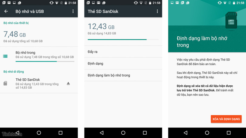 Dùng thẻ nhớ như là bộ nhớ trong trên Android 6.0: không như những gì bạn nghĩ ảnh 1
