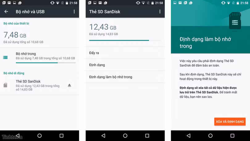 Dùng thẻ nhớ như là bộ nhớ trong trên Android 6.0: không như những gì bạn nghĩ ảnh 1