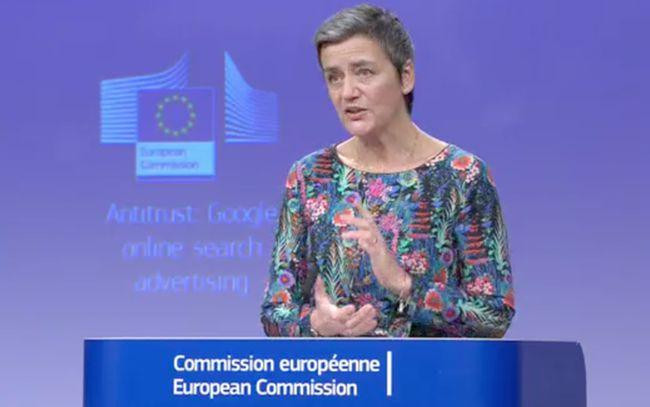 Ủy viên Ủy ban Cạnh tranh Liên minh châu Âu Margrethe Vestager. Ủy viên Ủy ban Cạnh tranh Liên minh châu Âu Margrethe Vestager.