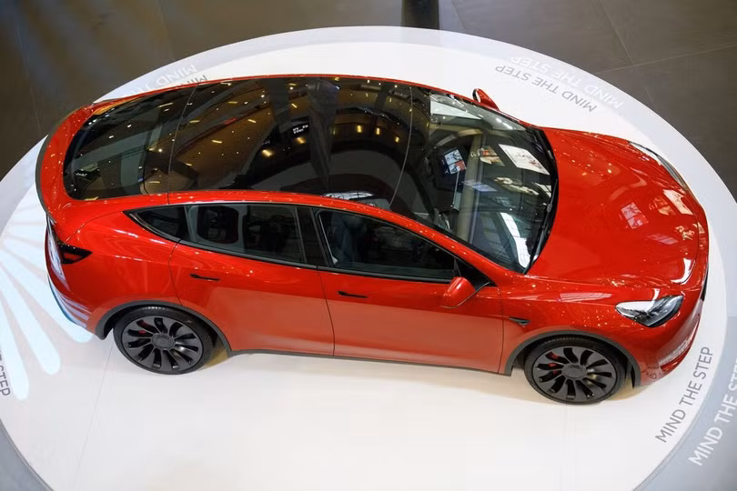 Xe điện Model Y Tesla. Ảnh Samsul Said/Bloomberg