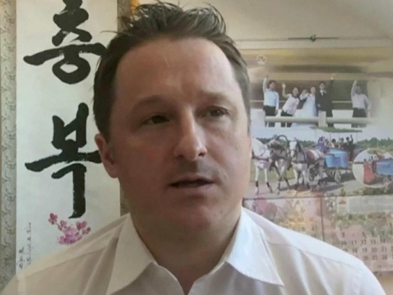 Thương gia Canada Michael Spavor, người bị Tòa án thành phố Đan Đông xét xử hôm 19/3 (Ảnh: AP). Thương gia Canada Michael Spavor, người bị Tòa án thành phố Đan Đông xét xử hôm 19/3 (Ảnh: AP).