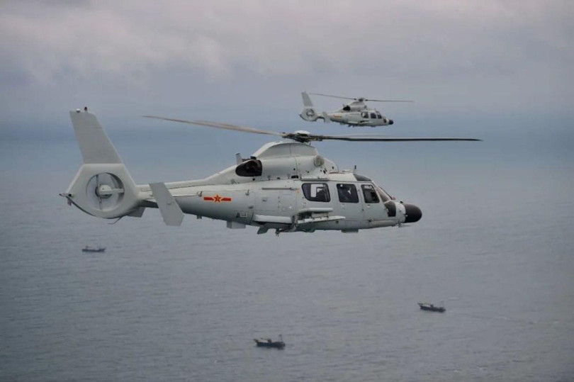 Không quân của Hải quân PLA diễn tập chống hạm trên Biển Đông tháng 10/2020 (Ảnh: Dwnews).